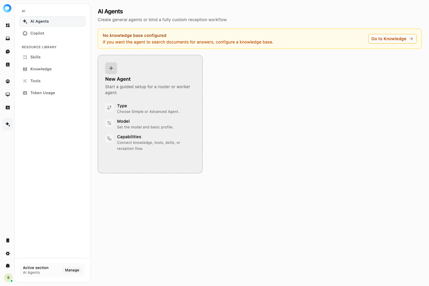 NavoChat AI Agents page in English